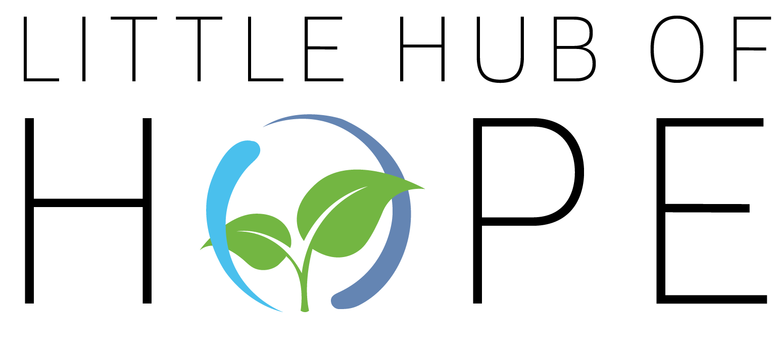 Little Hub Of Hope Logo (White